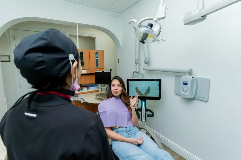 Oral surgery instruments and digital X-ray at Enclave Dental Lake Mary