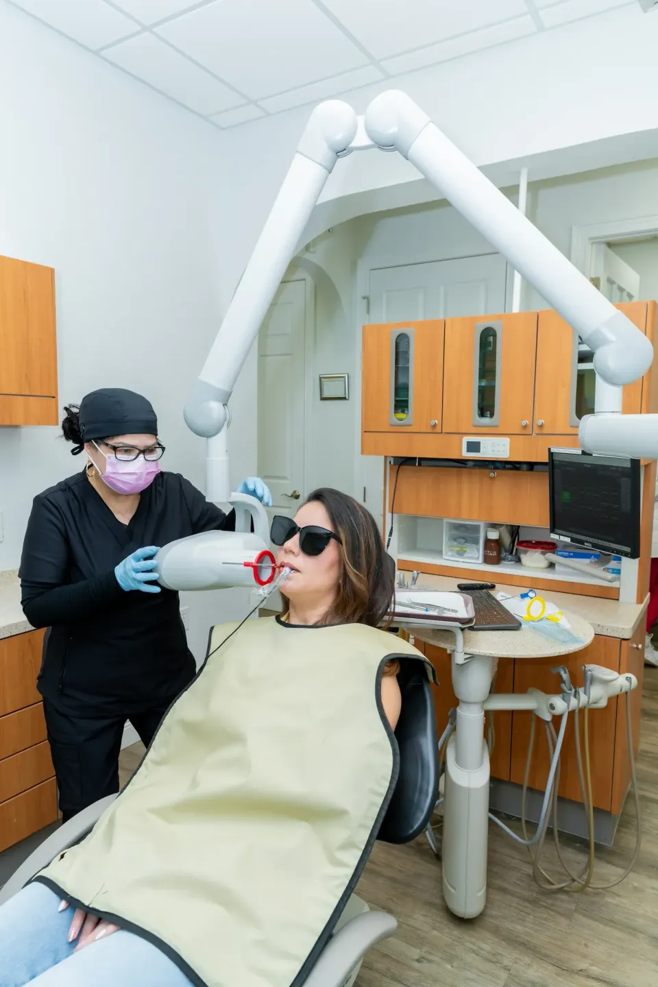 Dental hygiene tools used for professional teeth cleaning at Enclave Dental Lake Mary