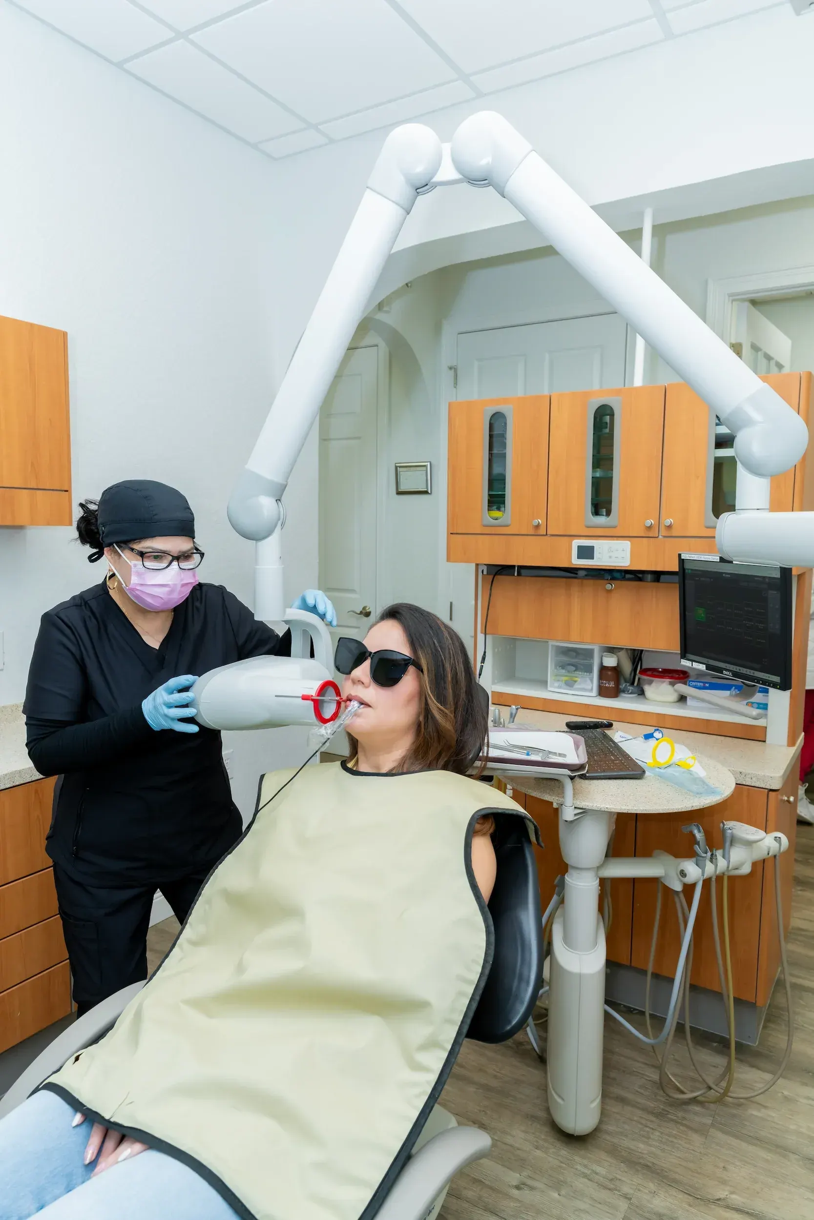 Dental hygiene tools used for professional teeth cleaning at Enclave Dental Lake Mary