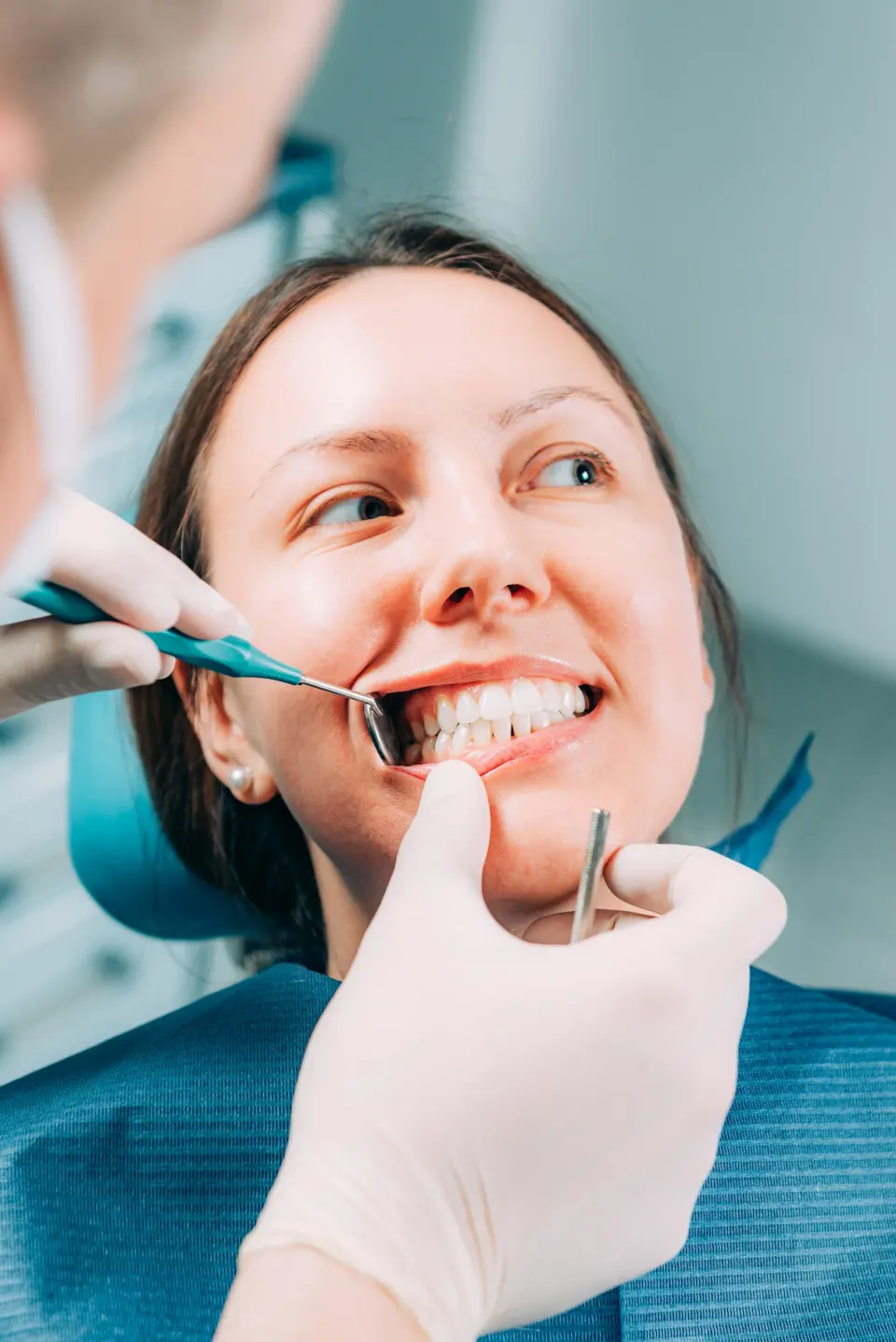 Patient consultation for dental crown candidacy at Enclave Dental Lake Mary FL