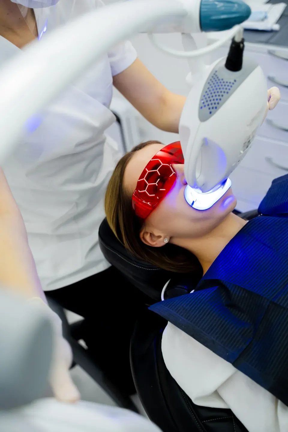 Professional teeth whitening equipment and gel trays used at Enclave Dental in Lake Mary, FL