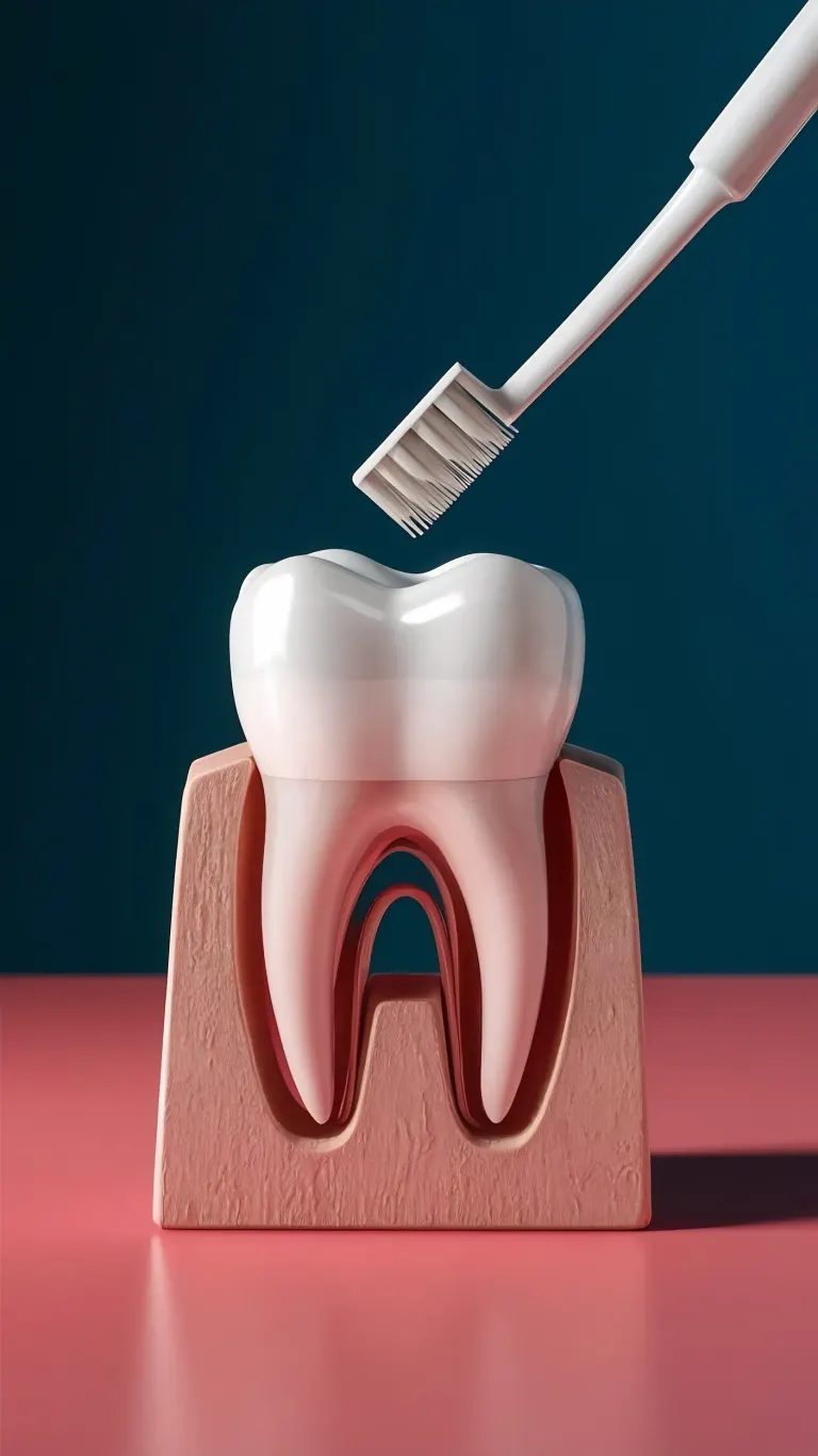 Before and after periodontal treatment comparison showing healthy gums