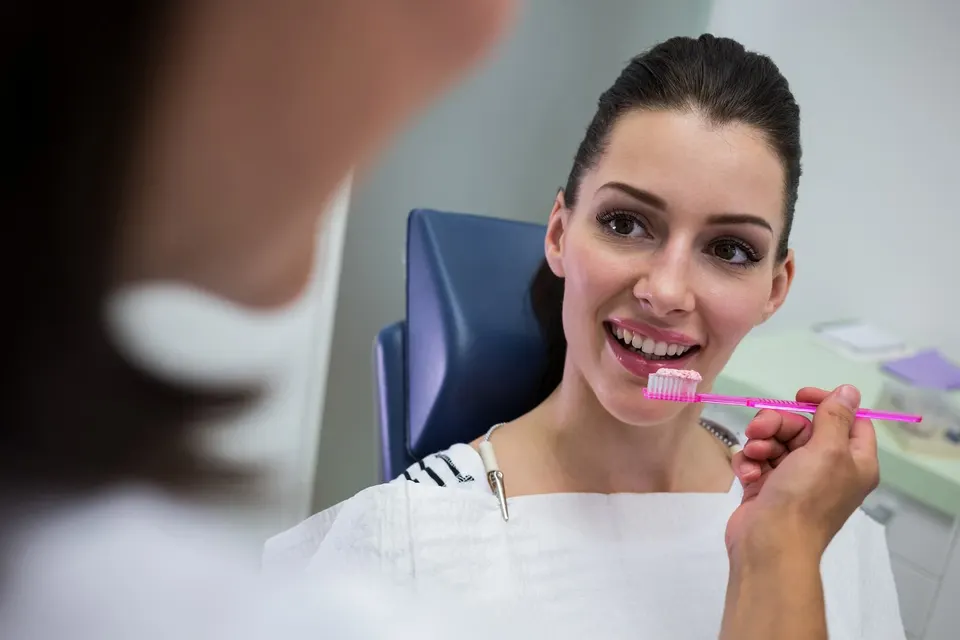 Patient receiving professional teeth cleaning at Enclave Dental in Lake Mary, FL