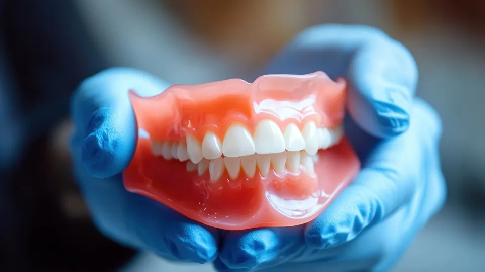 Patient smiling with new dentures at Enclave Dental in Lake Mary, FL