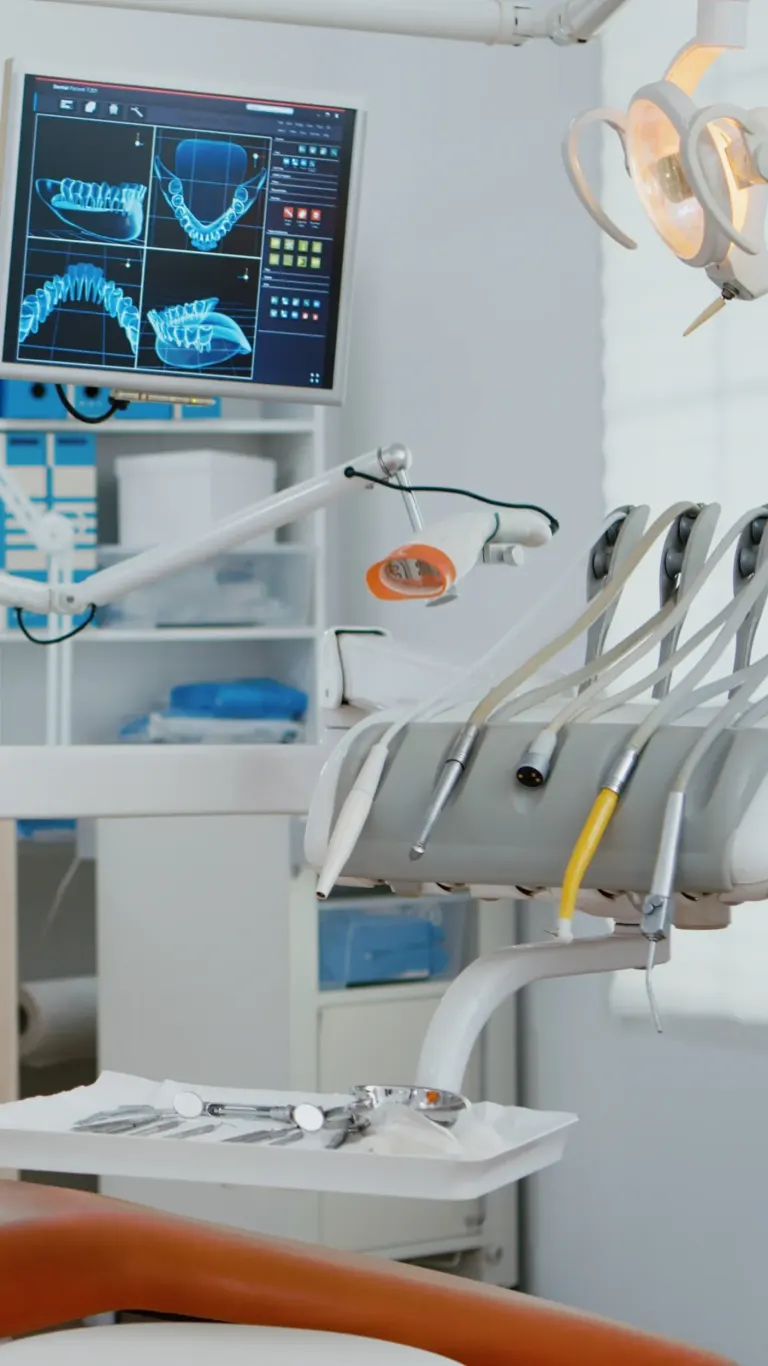 Before and after comparison of denture restoration at Enclave Dental Lake Mary