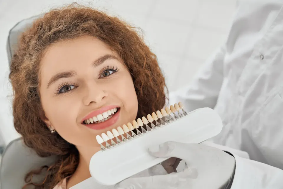Abstract background representing various types of tooth discoloration addressed at Enclave Dental